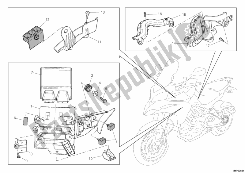 Toutes les pièces pour le Unité De Contrôle Moteur du Ducati Multistrada 1200 ABS USA 2010
